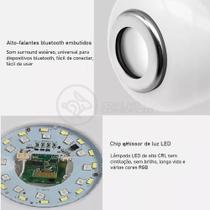 Lâmpada Led 12W E27 Rgb Colorida Com Caixa De Som Bluetooth Lâmpada Led 12W E27 Rgb Colorida Com Caixa De Som Bluetooth