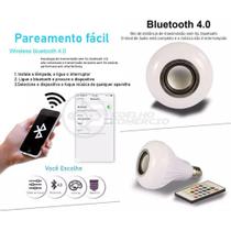 Lâmpada Led 12W E27 Rgb Colorida Com Caixa De Som Bluetooth Lâmpada Led 12W E27 Rgb Colorida Com Caixa De Som Bluetooth