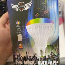 Lâmpada Led 12W E27 Rgb Colorida Com Caixa De Som Bluetooth Lâmpada Led 12W E27 Rgb Colorida Com Caixa De Som Bluetooth