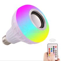 Lâmpada Led 12W E27 Rgb Colorida Com Caixa De Som Bluetooth Lâmpada Led 12W E27 Rgb Colorida Com Caixa De Som Bluetooth