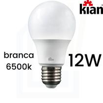 Lâmpada LED 12W Kian 110V/220V E27 Luz Branca Fria 6500k