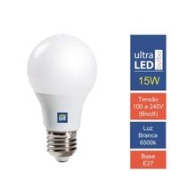 Lâmpada Led 15w 6500k Bulbo E27 Branco Frio Bivolt Ultraluz