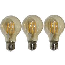 Lampada Led 30 Multifilamento Kit 3 Uni Iluminaçao Casa Quarto Decoraçao Sala Luz Segurança