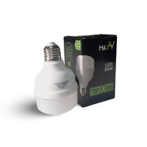 Lâmpada LED 30W Bulbo Branco Frio 6500k (Luz Branca) Bivolt 110v 220v Soquete E27 - Maxxy