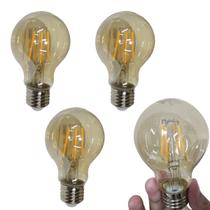 Lampada Led 30w Multifilamento Retro Kit 4 Uni Decoraçao Iluminaçao Vintage Casa Sala Quarto Garagem Varanda Lampada Led 30w Multifilamento Retro Kit 4 Uni Decoraçao Iluminaçao Vintage Casa Sala Quarto Garagem Varanda