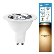 Lâmpada LED 4.8W AR70 GU10 Branco Quente 3000K Bivolt