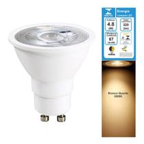 Lampada LED 4.8W Dicroica MR16 GU10 Branco Quente 3000K Bivolt