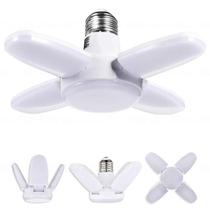 Lâmpada Led 4 Pétala 28W Dobrável Branca Luz Ajustável Casa