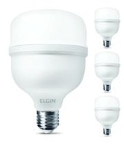 Lampada Led 40W E27 6500k Super Bulbo Inmetro - Kit 4 unid - Elgin