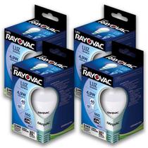 Lampada LED 4,9W Luz Branca 6500K Rayovac 4 caixas Bulbo Soquete E27 Luz Fria