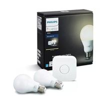 Lâmpada LED - 60W / A19 / Branca - Philips Hue Starter (Kit c/ 2 lâmpadas A19 brancas + 1 Hub)