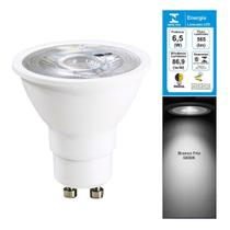 Lampada LED 6,5W Dicroica MR16 GU10 Branco Frio 6500K Bivolt