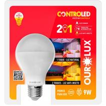 Lâmpada LED 9W ControLed 2 em 1 Bivolt - 65000k+anti-inseto