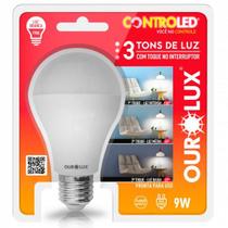 Lâmpada LED 9W ControLed 3 Tons de luz Bivolt