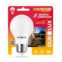 Lampada led 9w sensor de luminosidade 6500k