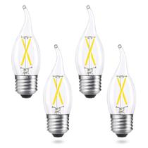 Lâmpada LED AIELIT Dimmable E26 2W 200lm 5000K CA10, pacote com 4 Lâmpada LED AIELIT Dimmable E26 2W 200lm 5000K CA10, pacote com 4