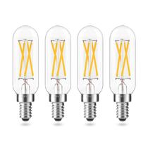 Lâmpada LED AIELIT T8 4W E12 regulável branca macia 3000K, pacote com 4 Lâmpada LED AIELIT T8 4W E12 regulável branca macia 3000K, pacote com 4