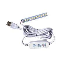 Lâmpada LED Ajustável E Regulável 5730 SMD Recarregável via USB Para Estudo E Trabalho