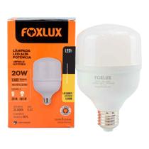 Lâmpada LED Alta Potência Foxlux 20W 3000K Branco Quente E27 1600lm Bivolt Luz de Conforto, Salas, Áreas Gourmet, Ambientes Grandes Lâmpada LED Alta Potência Foxlux 20W 3000K Branco Quente E27 1600lm Bivolt Luz de Conforto, Salas, Áreas Gourmet, Ambientes Grandes