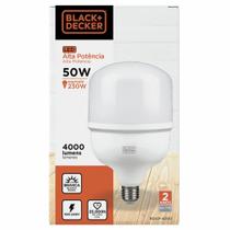 Lâmpada led alta potência t120 50w 6500k black+Decker Mais vendida Terraço garagem Espaço Gourmet Lâmpada led alta potência t120 50w 6500k black+Decker Mais vendida Terraço garagem Espaço Gourmet