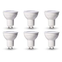 Lâmpada LED Amazon Basics MR16 7W GU10 3000K regulável, pacote com 6