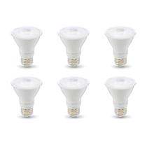 Lâmpada LED Amazon Basics PAR20 7W 3000K regulável, pacote com 6