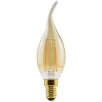 Lâmpada Led âmbar Filam Chama Lon 2,5w 2000k E14/e27 Bico Torto - G-light Lâmpada Led âmbar Filam Chama Lon 2,5w 2000k E14/e27 Bico Torto - G-light