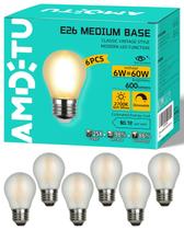 Lâmpada LED AMDTU Vintage Edison 6W 600lm 2700K E26 regulável