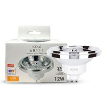Lâmpada LED AR111 Base GU10 12W 2700K Dimerizável 24 IRC 95 127V LP86275 220V LP86282