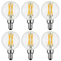 Lâmpada LED Arberlic G16.5 4W E12 2700K 400 lm regulável, pacote com 6