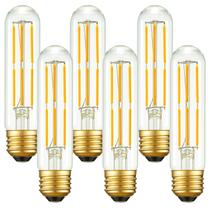 Lâmpada LED Arberlic T10 6W 600lm 2700K E26 regulável, pacote com 6