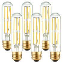 Lâmpada LED Arberlic T10 6W 600lm 4000K regulável E26, pacote com 6