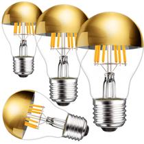 Lâmpada LED ARGANOL Half Chrome 6W (equivalente a 60W) Pacote de 4 Lâmpada LED ARGANOL Half Chrome 6W (equivalente a 60W) Pacote de 4