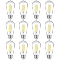 Lâmpada LED Ascher Vintage Edison 6W 4000K 700lm E26, pacote com 12 Lâmpada LED Ascher Vintage Edison 6W 4000K 700lm E26, pacote com 12