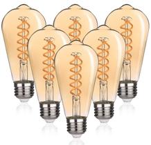 Lâmpada LED Austin Coast ST19/ST58 Vintage 4,5 W 2500K E26, pacote com 6