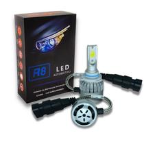 Lâmpada LED Automotivo R8 Super Brancas Headlight Cooler para Resfriamento Resistência à Água HB3 6500K JR8 - JH0R8HB3