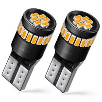Lâmpada LED AUXITO 194 Amarelo Âmbar 168 2825 W5W T10 (pacote com 2)