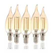 Lâmpada Led Avant Retro Vela Chama 2W 2200k E-14 220v 5 Und