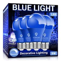 Lâmpada LED azul Gonhom A19 9W (pacote com 4) E26 Base