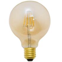 Lâmpada LED Balloon Filamento 4W Âmbar 127V Luminatti