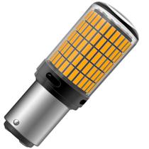 Lâmpada Led BAY15D P21/5W 1157 144 Leds Canbus Laranja