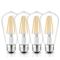 Lâmpada LED Beonllay 12V E26 6W 3000K 60W equivalente a 4 pacotes Lâmpada LED Beonllay 12V E26 6W 3000K 60W equivalente a 4 pacotes