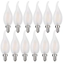 Lâmpada LED Beonllay Candelabra 2W 3000K E12 regulável, pacote com 12 Lâmpada LED Beonllay Candelabra 2W 3000K E12 regulável, pacote com 12
