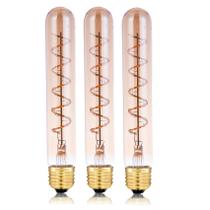 Lâmpada LED Beonllay Dimmable T10 Vintage 4W 2700K E26, pacote com 3 Lâmpada LED Beonllay Dimmable T10 Vintage 4W 2700K E26, pacote com 3