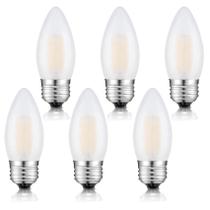 Lâmpada LED Beonllay E26 Candelabra 2W 2700K, branca quente, pacote com 6