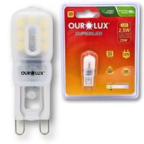 Lâmpada Led Bipino 2,5w 127v G9 2700k Branco quente Ourolux