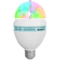 Lâmpada Led Bivolt Compatível Com Colorido Giratório Para Festa Eventos