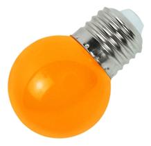 Lâmpada Led Bolinha 1w 127v E27 Colorida Laranja