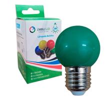Lâmpada LED Bolinha 1W Amarela, Verde, Vermelho E27 110/220V