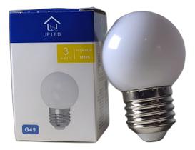 Lâmpada Led Bolinha 3w 3000k Branco Quente Bivolt E-27